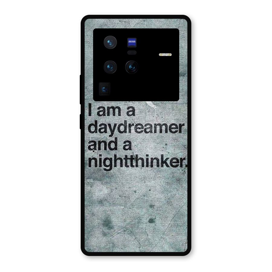 Day Dreamer Night Thinker Metal Back Case for Vivo X80 Pro