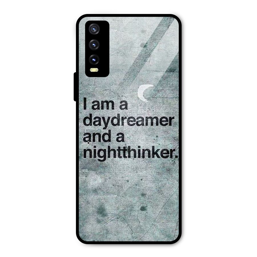 Day Dreamer Night Thinker Metal Back Case for Vivo Y20i