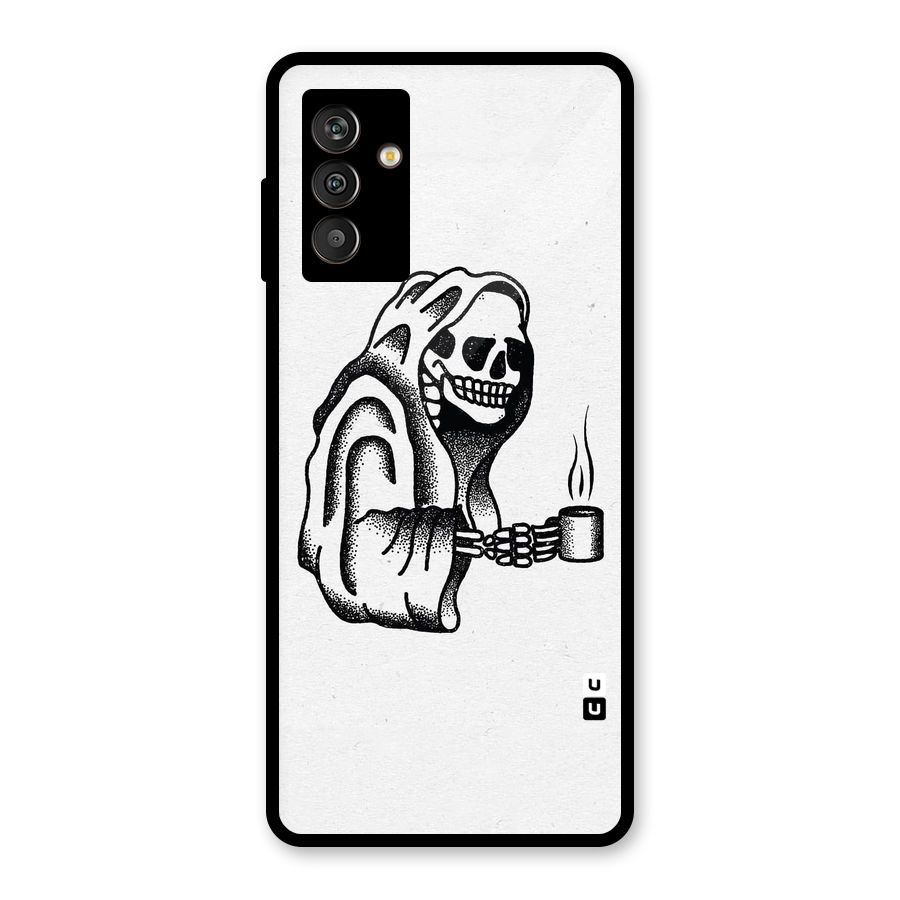 Dead But Coffee Glass Back Case for Galaxy M13