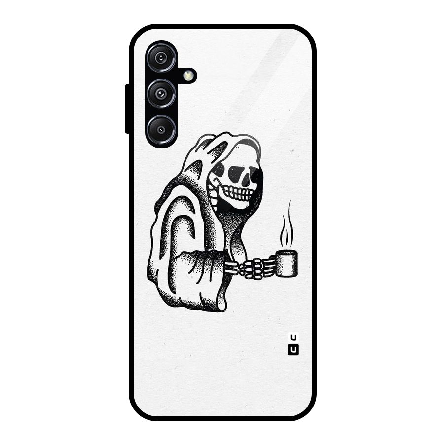 Dead But Coffee Glass Back Case for Galaxy M34 5G