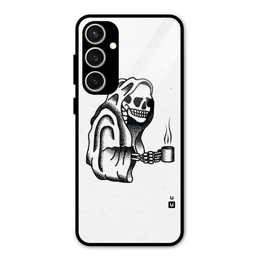 Dead But Coffee Glass Back Case for Galaxy S23 FE