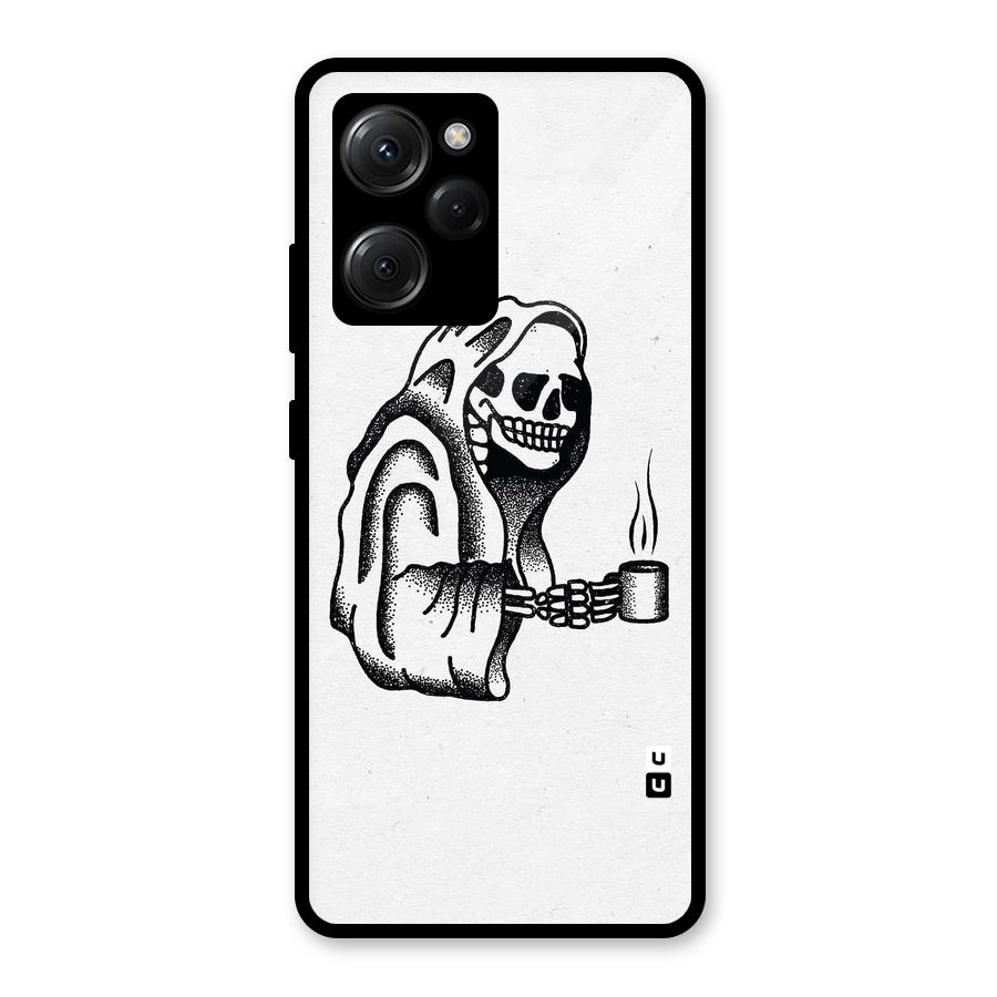 Dead But Coffee Glass Back Case for Poco X5 Pro