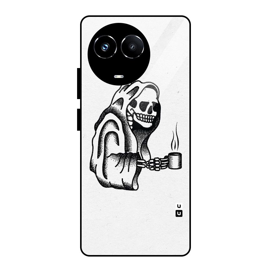 Dead But Coffee Glass Back Case for Realme 11X