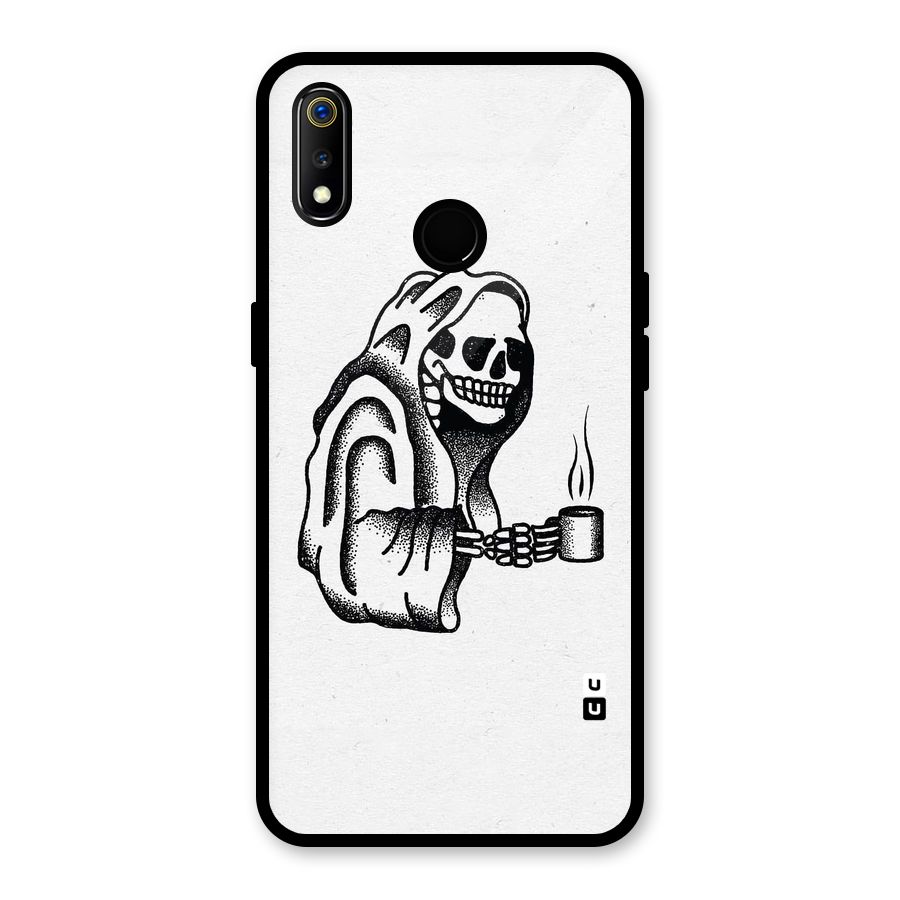 Dead But Coffee Glass Back Case for Realme 3i