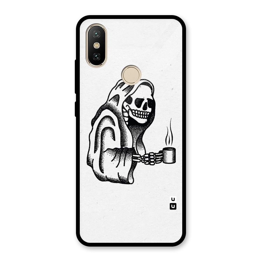 Dead But Coffee Glass Back Case for Redmi A2
