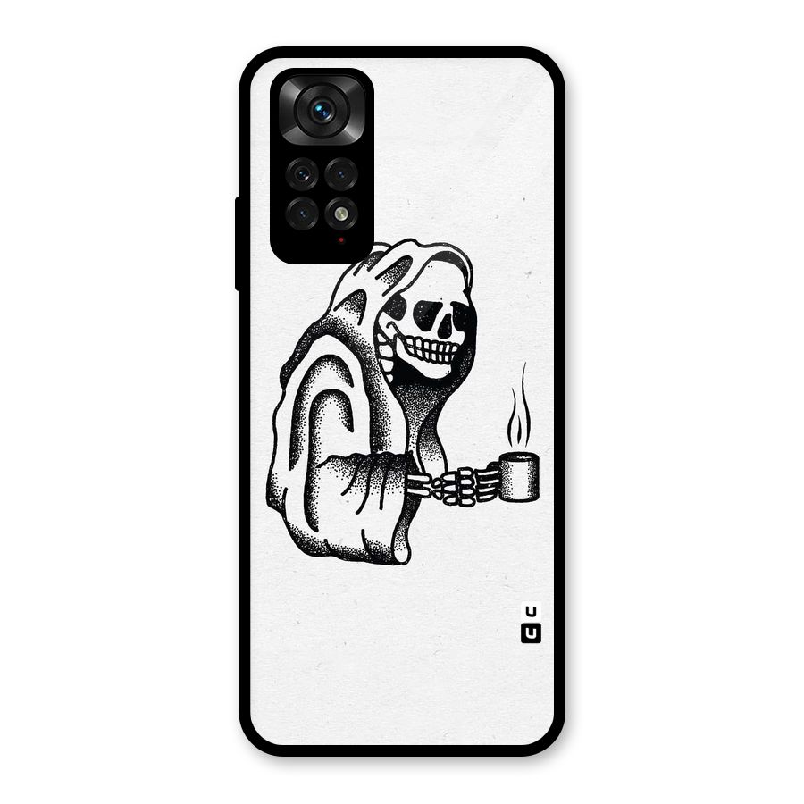 Dead But Coffee Glass Back Case for Redmi Note 11S