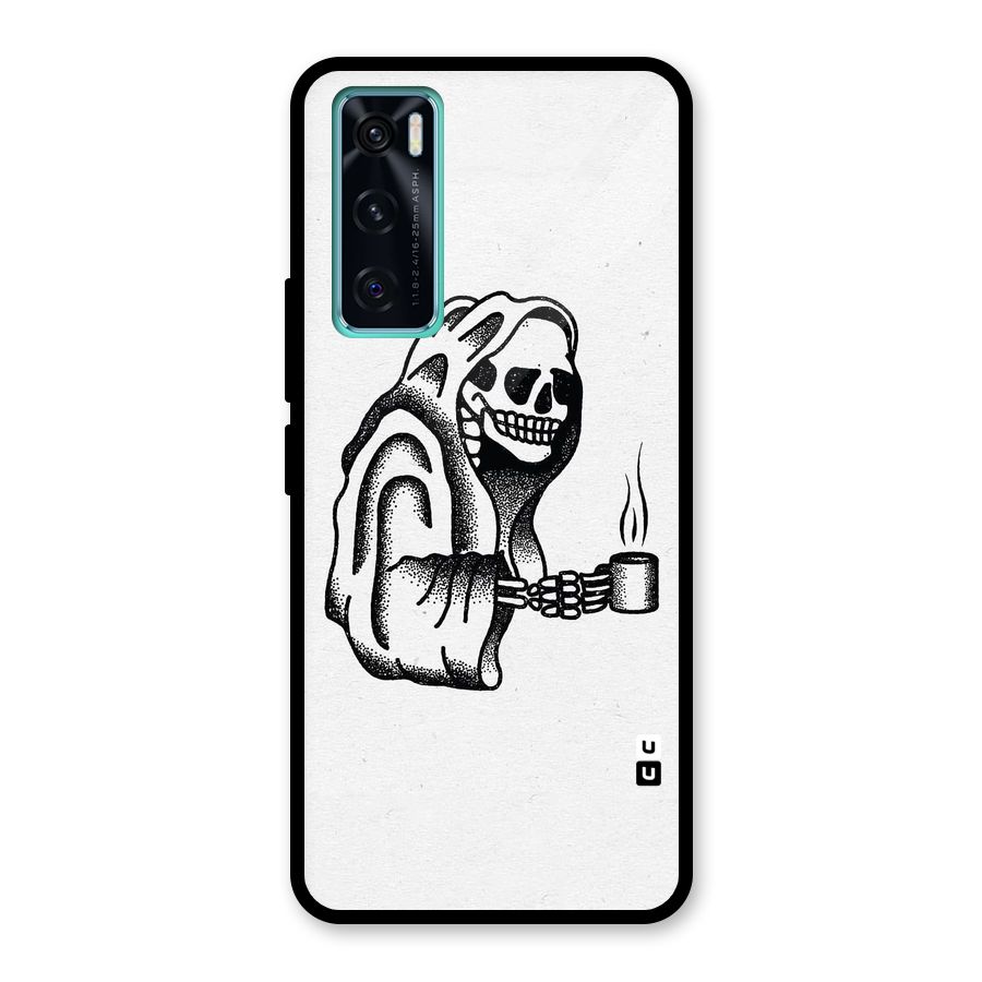 Dead But Coffee Glass Back Case for Vivo V20 SE
