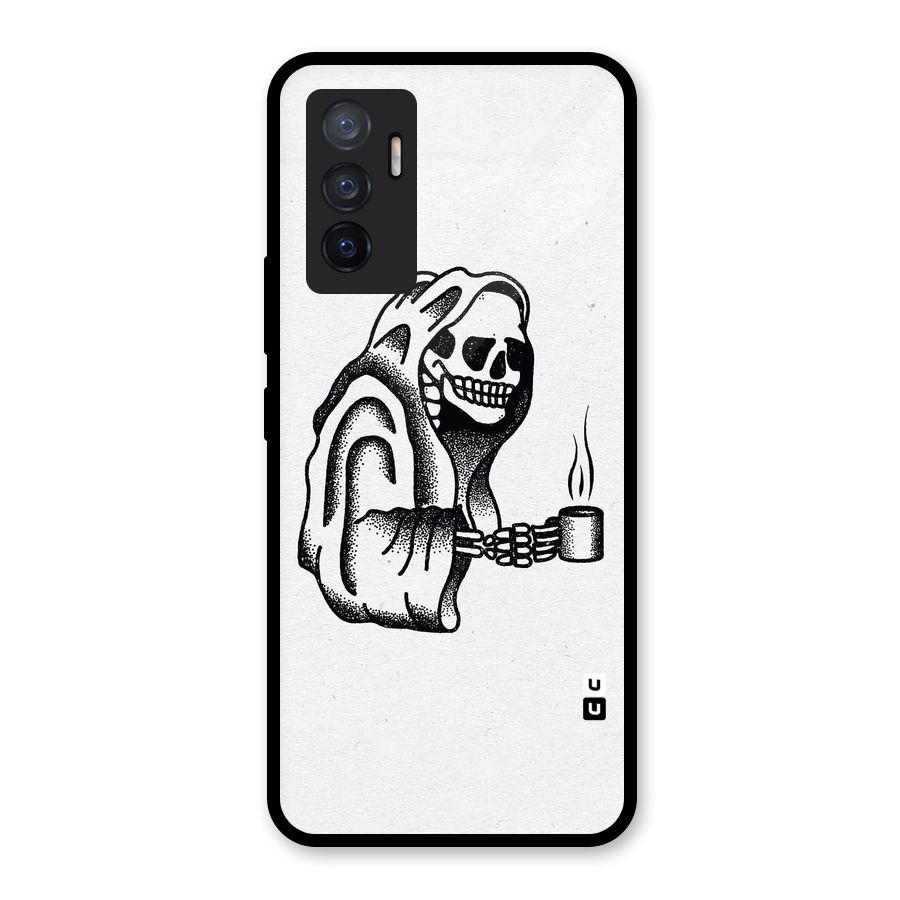Dead But Coffee Glass Back Case for Vivo V23e