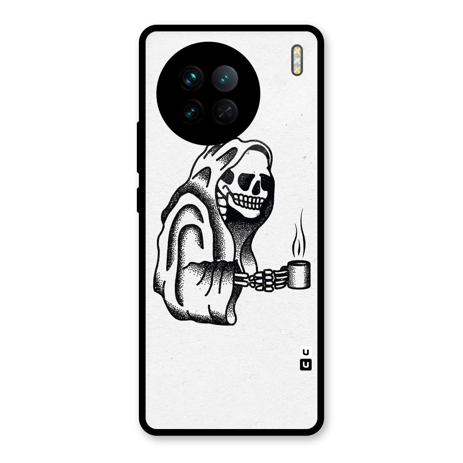 Dead But Coffee Glass Back Case for Vivo X90