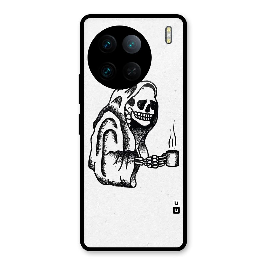 Dead But Coffee Glass Back Case for Vivo X90 Pro