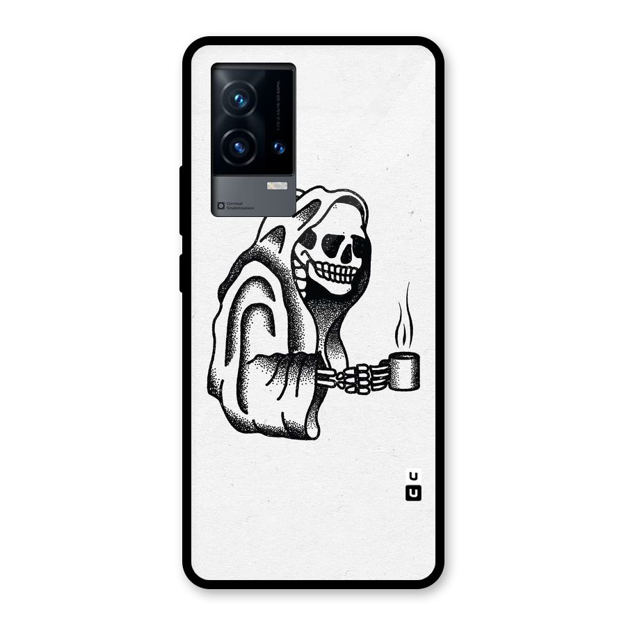 Dead But Coffee Glass Back Case for iQOO 9 5G