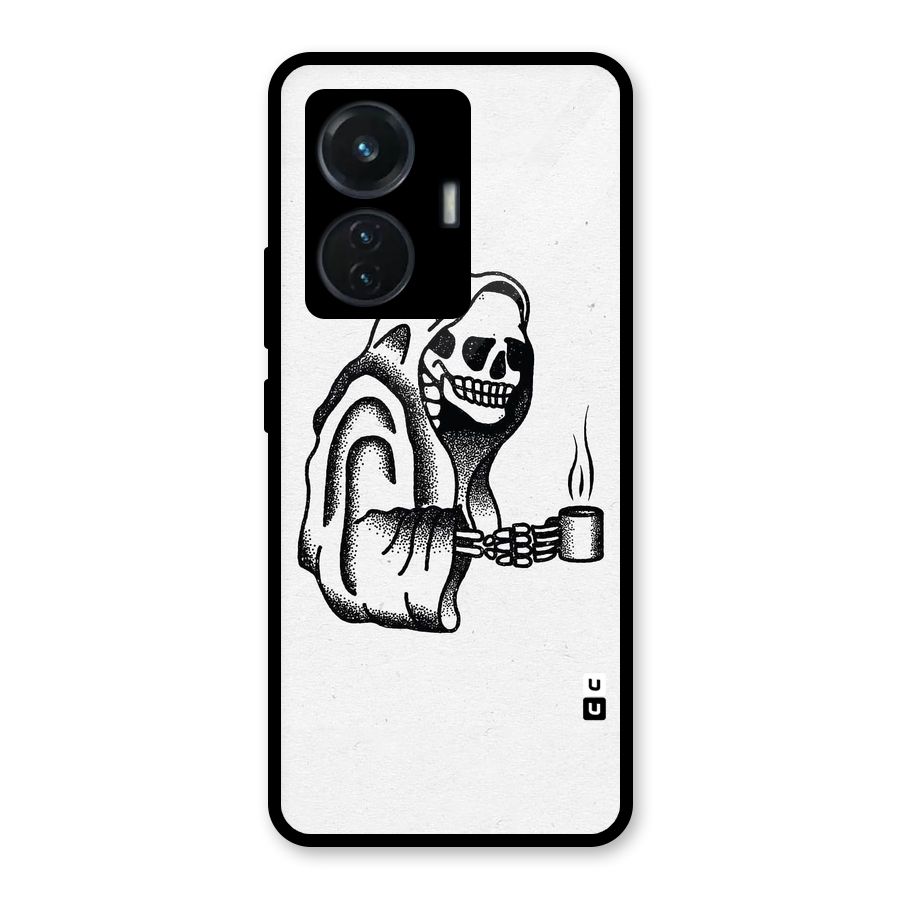 Dead But Coffee Glass Back Case for iQOO Z6 44W