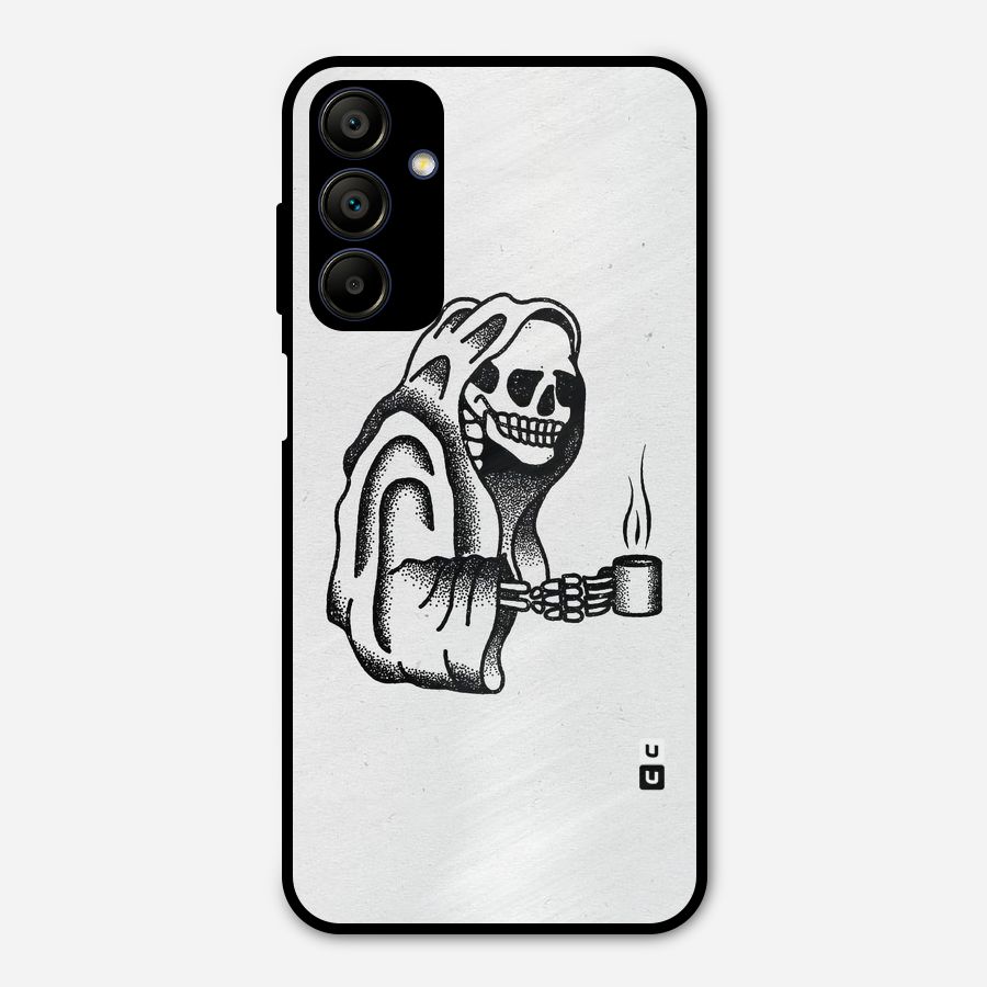 Dead But Coffee Metal Back Case for Galaxy A15 5G