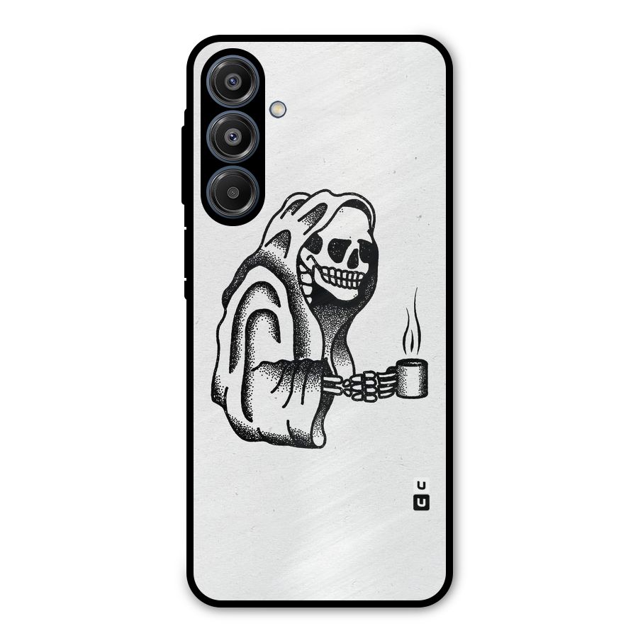 Dead But Coffee Metal Back Case for Galaxy A16 5G