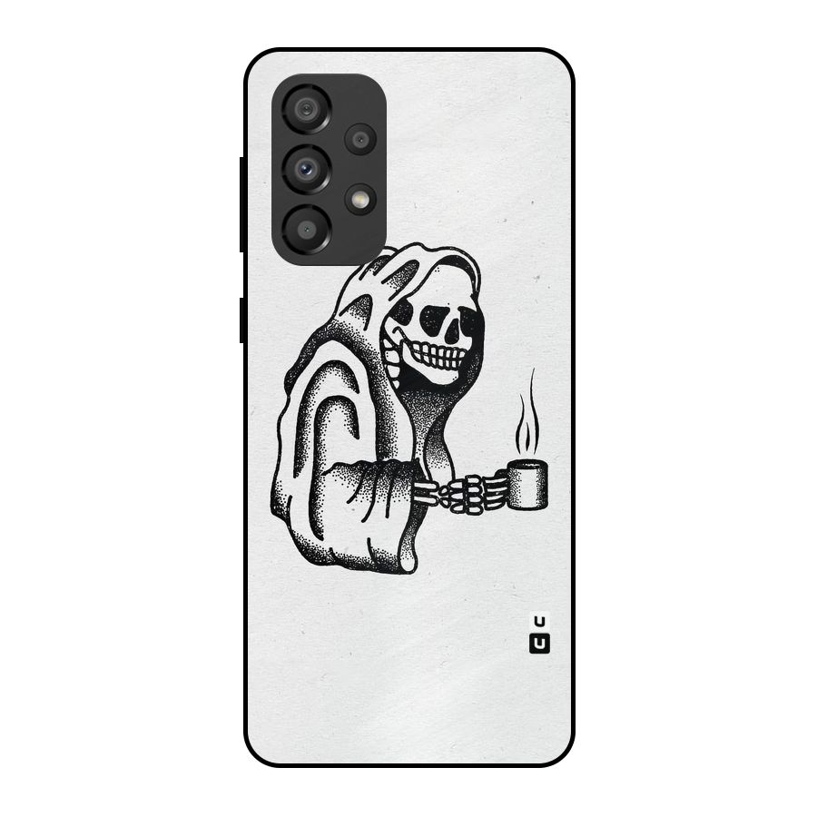 Dead But Coffee Metal Back Case for Galaxy A33 5G