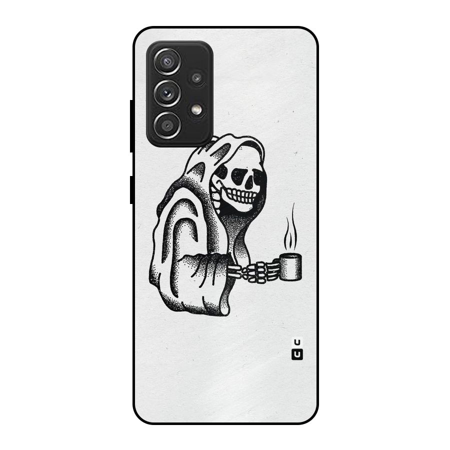 Dead But Coffee Metal Back Case for Galaxy A52