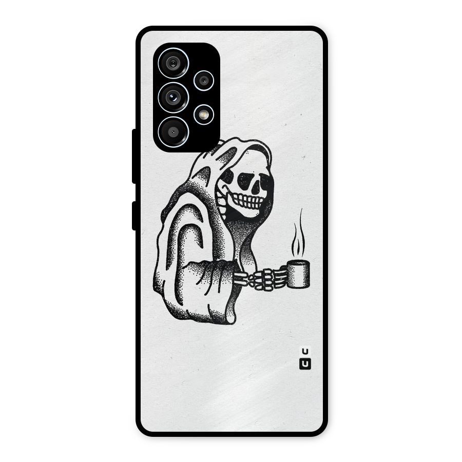 Dead But Coffee Metal Back Case for Galaxy A53 5G