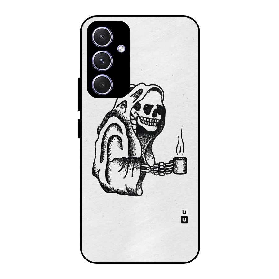 Dead But Coffee Metal Back Case for Galaxy A54