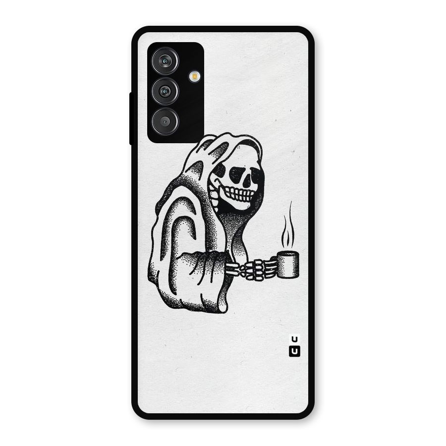 Dead But Coffee Metal Back Case for Galaxy F13
