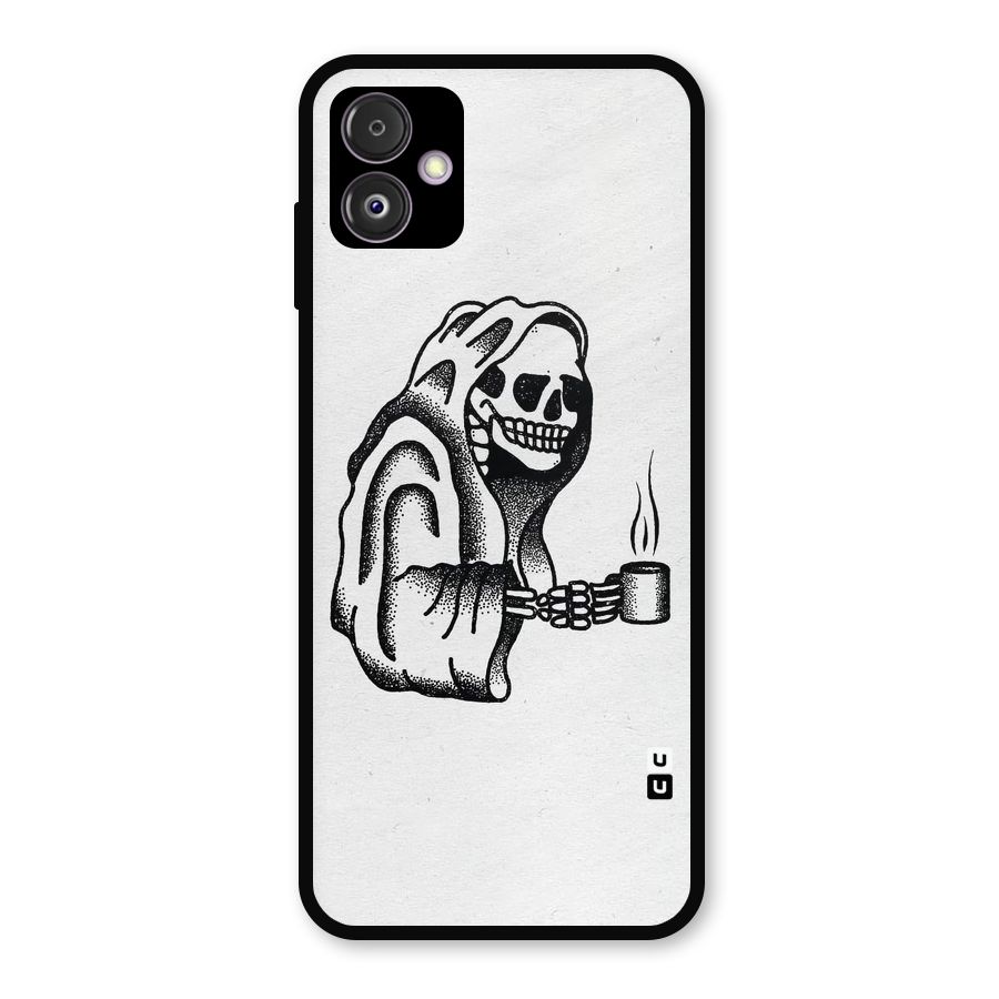 Dead But Coffee Metal Back Case for Galaxy F14
