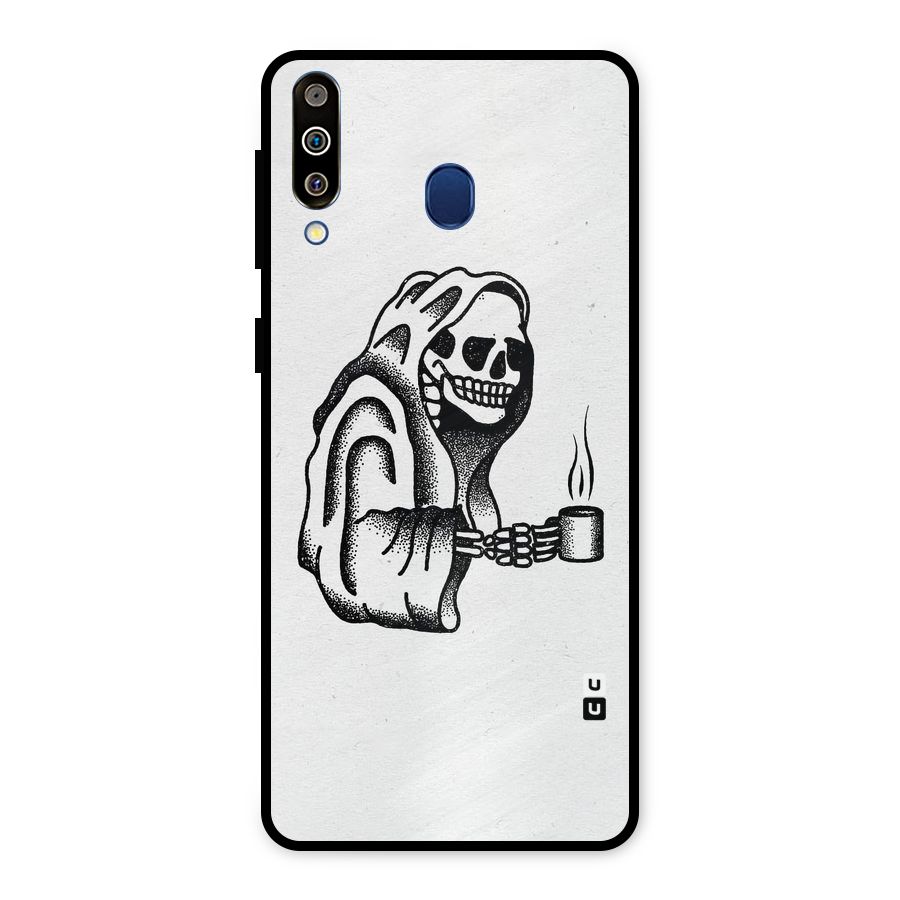 Dead But Coffee Metal Back Case for Galaxy M30