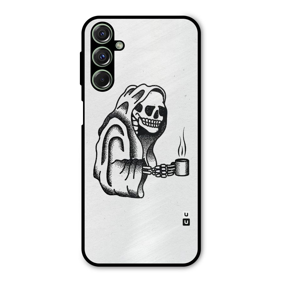 Dead But Coffee Metal Back Case for Galaxy M34