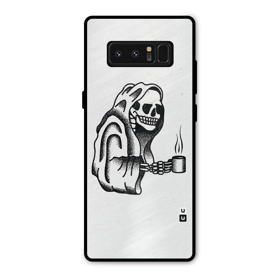 Dead But Coffee Metal Back Case for Galaxy Note 8