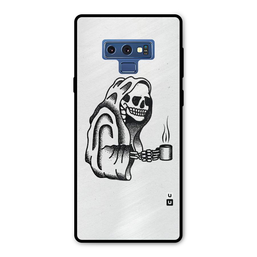 Dead But Coffee Metal Back Case for Galaxy Note 9