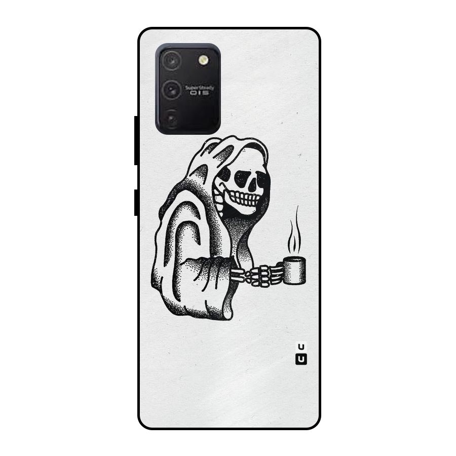 Dead But Coffee Metal Back Case for Galaxy S10 Lite