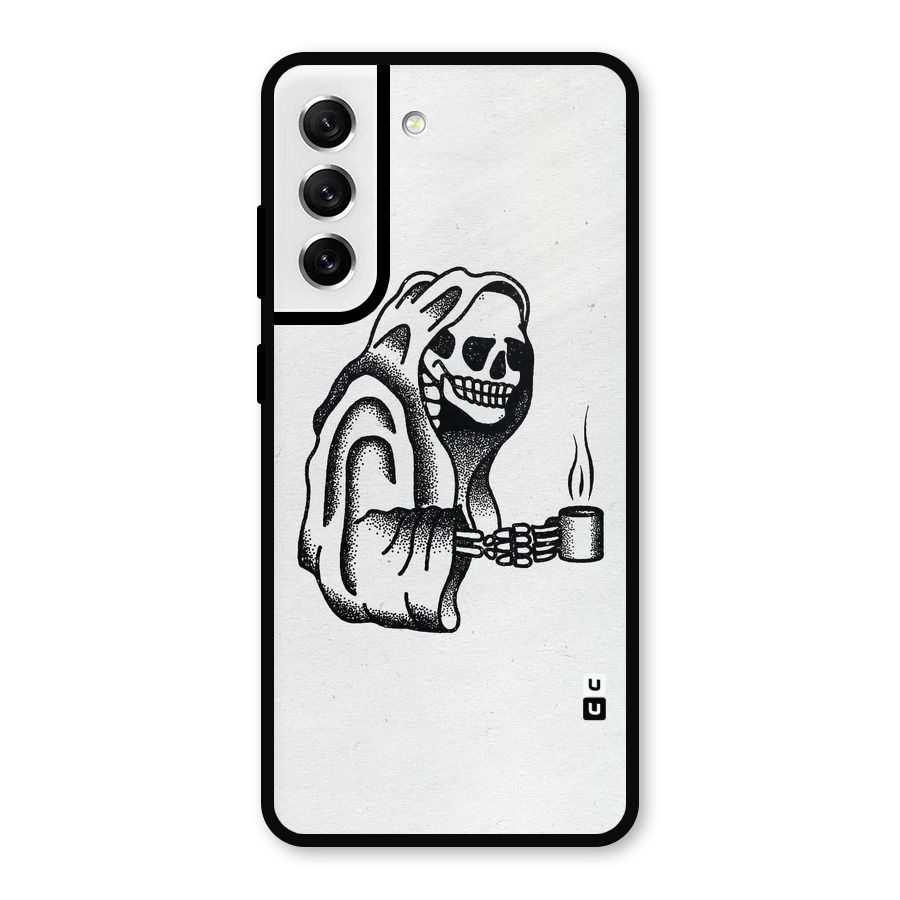 Dead But Coffee Metal Back Case for Galaxy S21 FE 5G