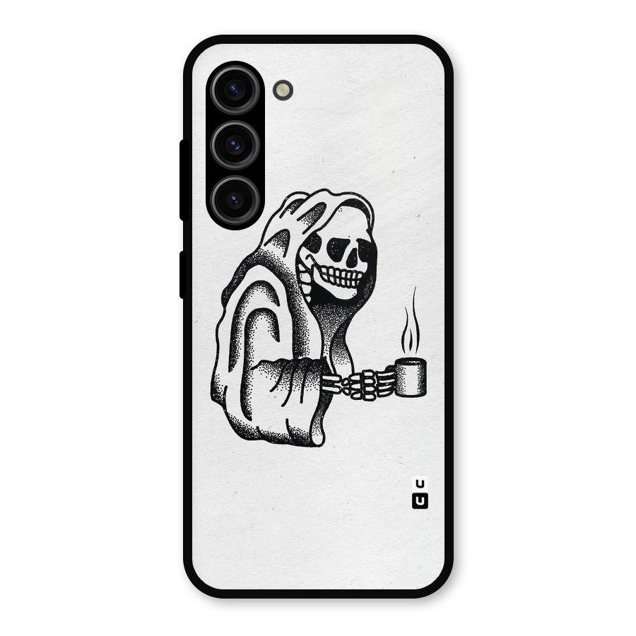 Dead But Coffee Metal Back Case for Galaxy S23