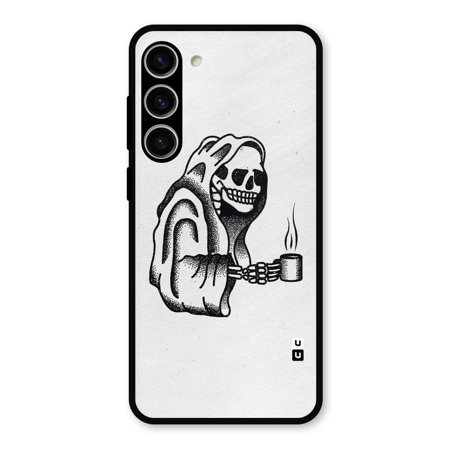 Dead But Coffee Metal Back Case for Galaxy S23 Plus