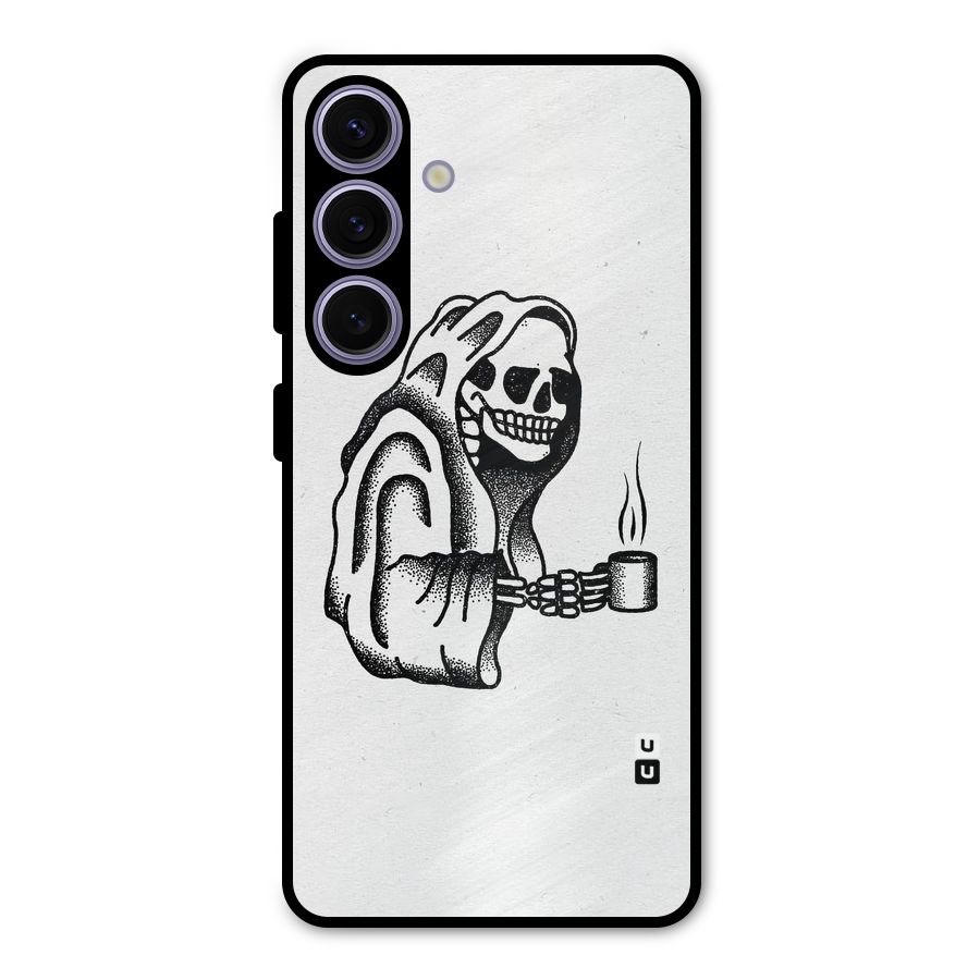 Dead But Coffee Metal Back Case for Galaxy S24