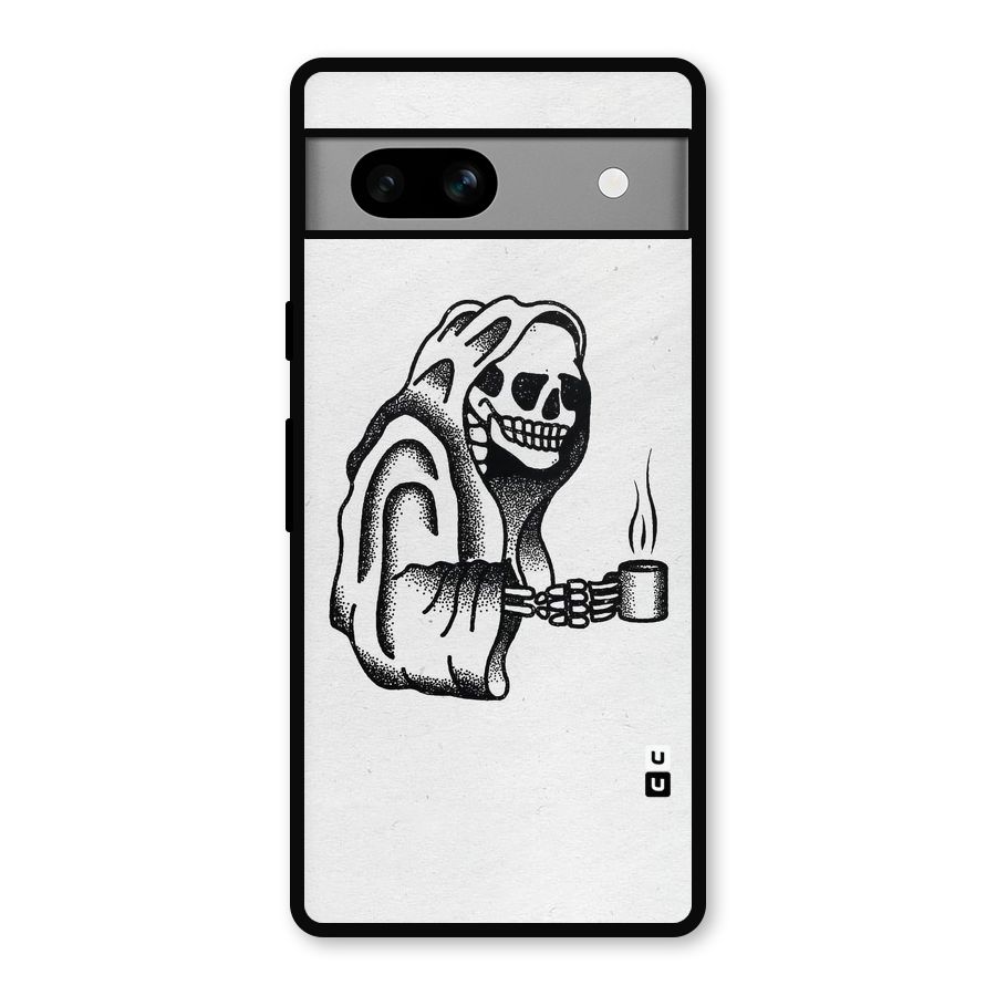 Dead But Coffee Metal Back Case for Google Pixel 7a