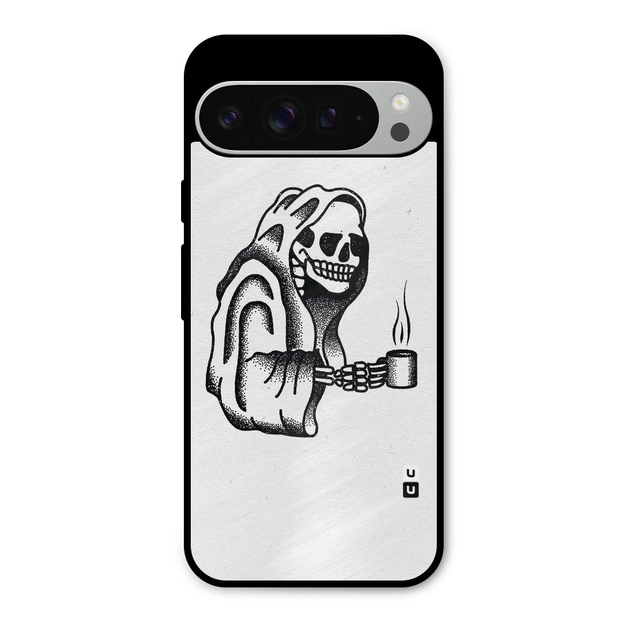 Dead But Coffee Metal Back Case for Google Pixel 9 Pro XL