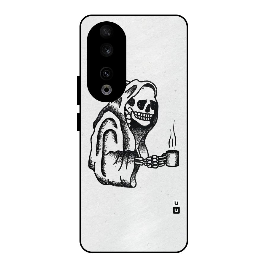 Dead But Coffee Metal Back Case for Honor 90