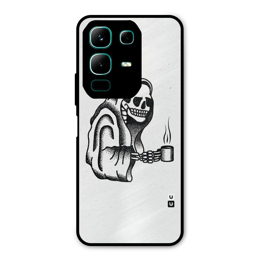 Dead But Coffee Metal Back Case for Infinix Note 50x
