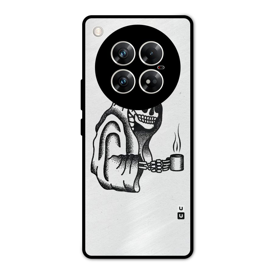 Dead But Coffee Metal Back Case for Infinix Zero 40 5G