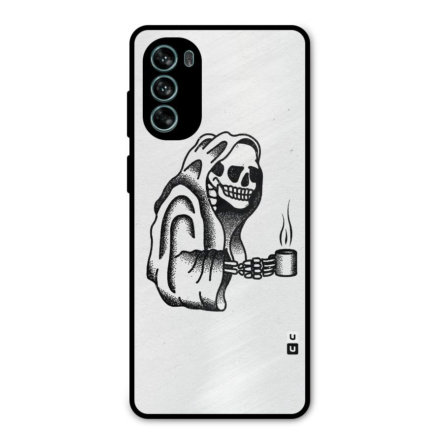 Dead But Coffee Metal Back Case for Moto G62