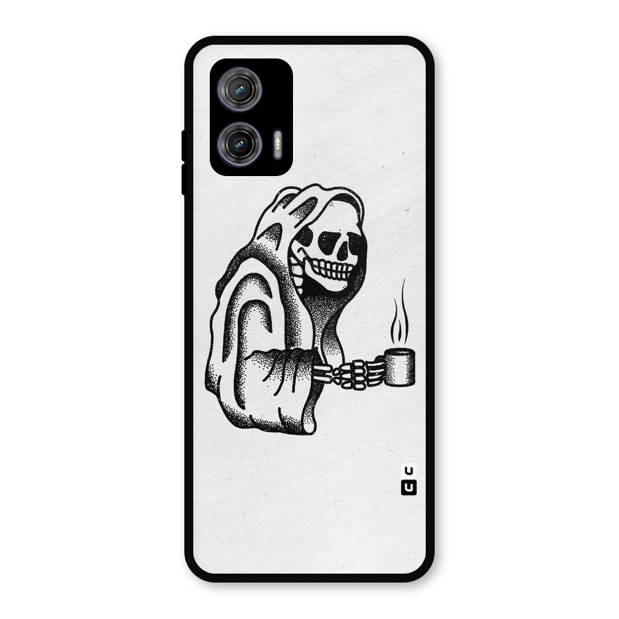 Dead But Coffee Metal Back Case for Moto G73