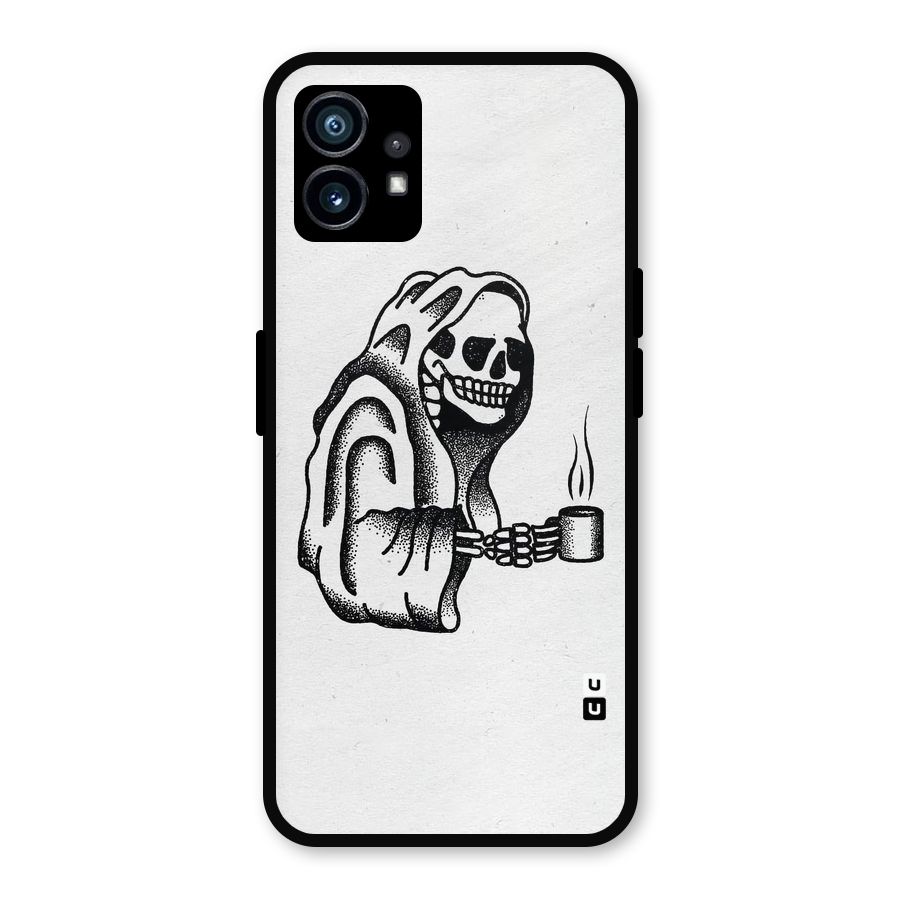 Dead But Coffee Metal Back Case for Nothing Phone 1