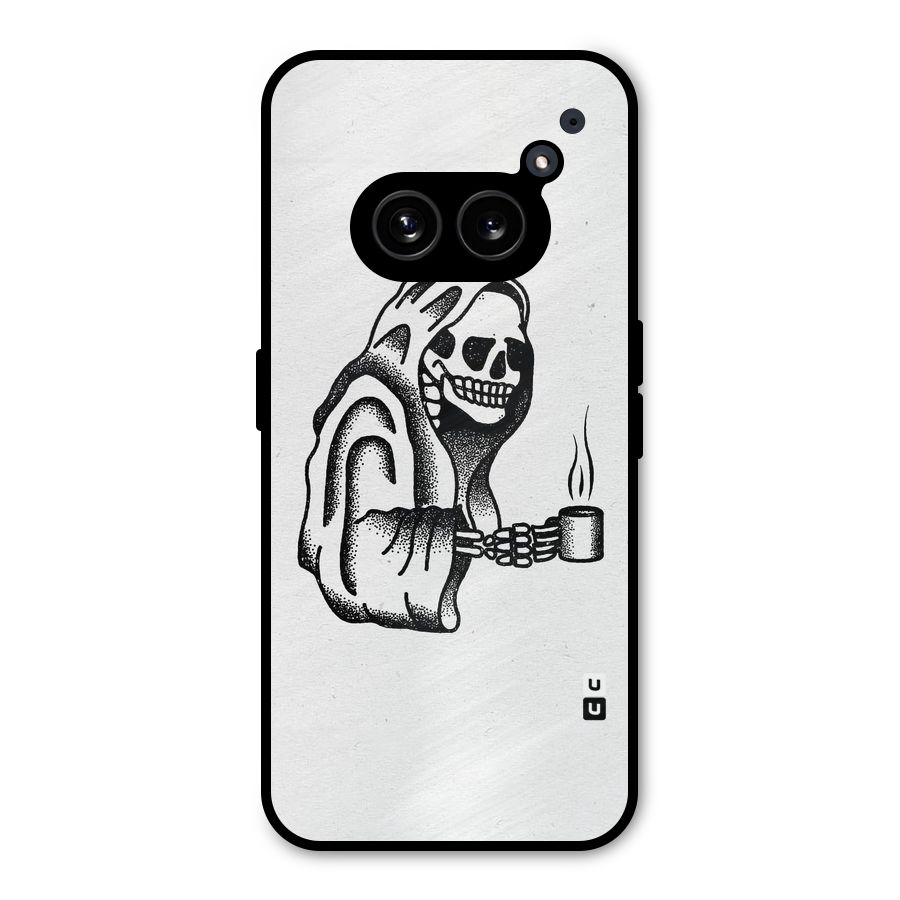 Dead But Coffee Metal Back Case for Nothing Phone 2a Plus