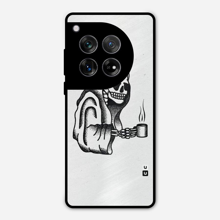 Dead But Coffee Metal Back Case for OnePlus 12