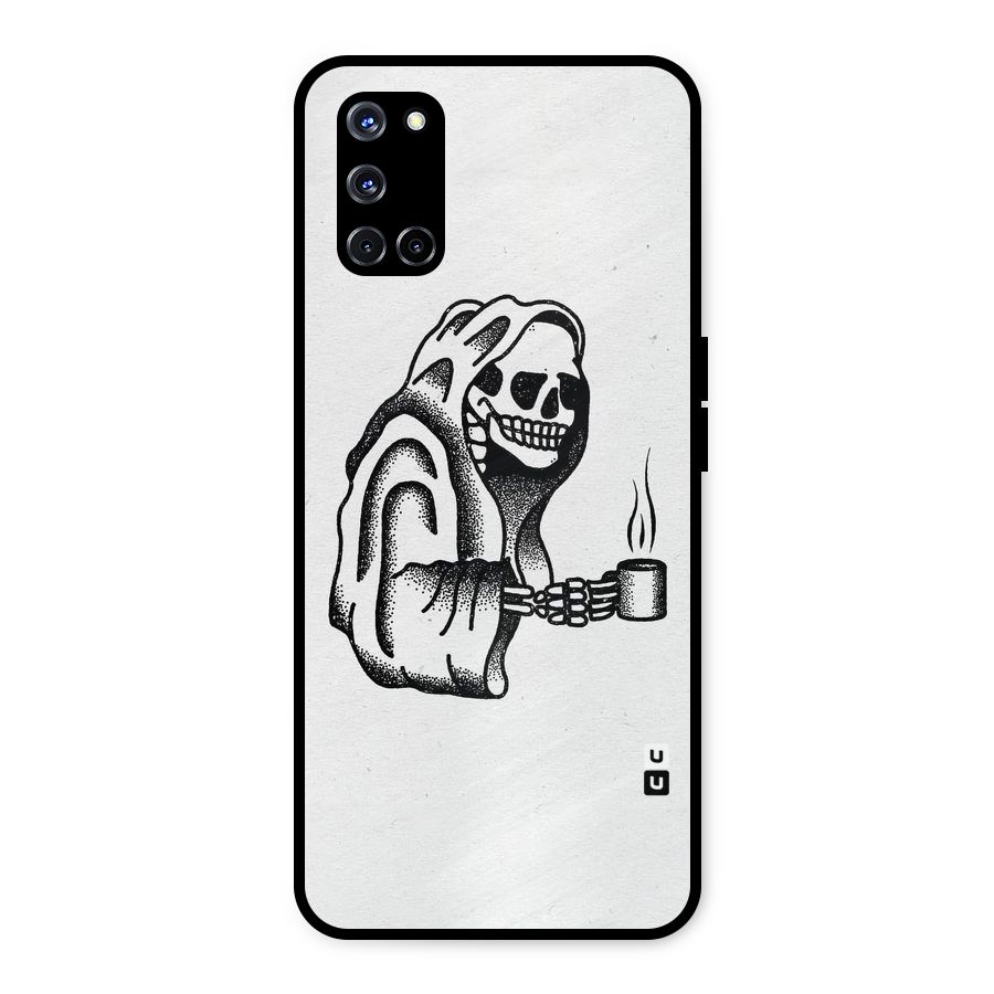 Dead But Coffee Metal Back Case for Oppo A52
