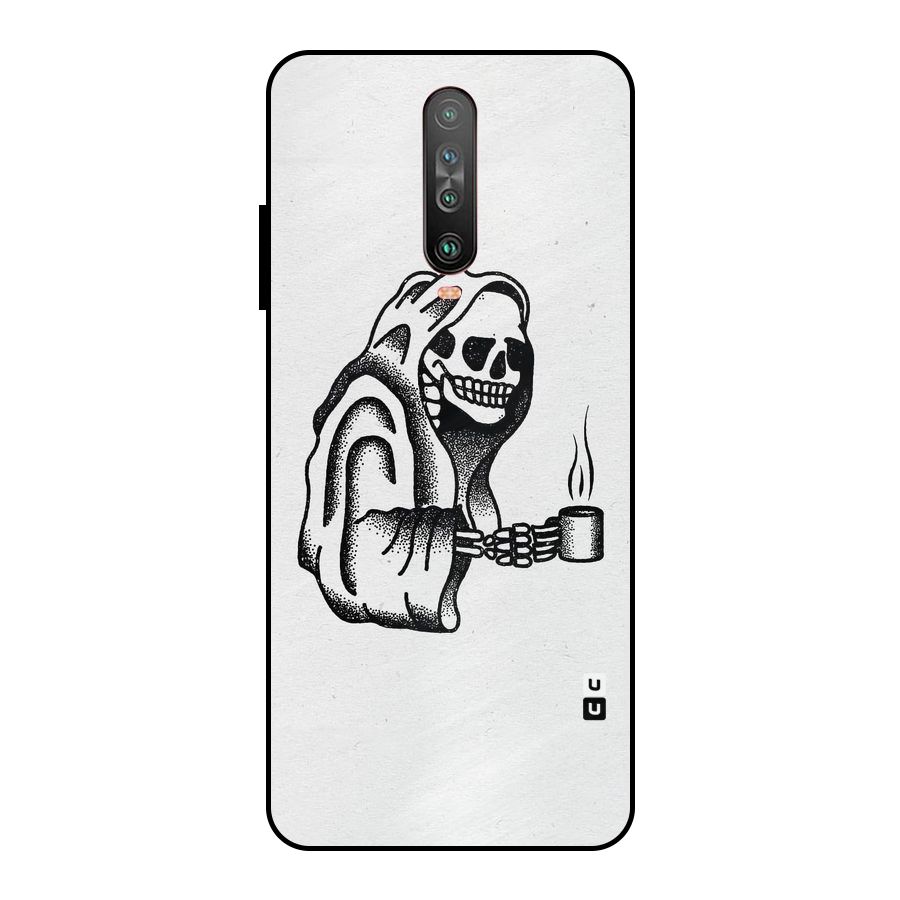 Dead But Coffee Metal Back Case for Poco X2