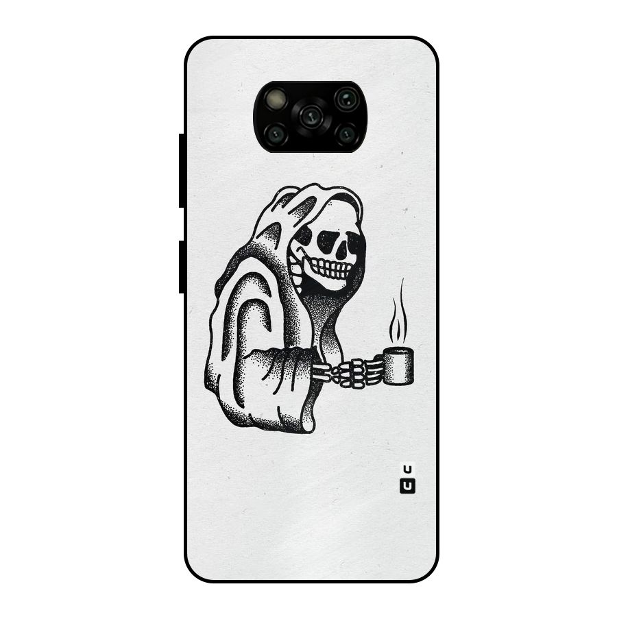 Dead But Coffee Metal Back Case for Poco X3