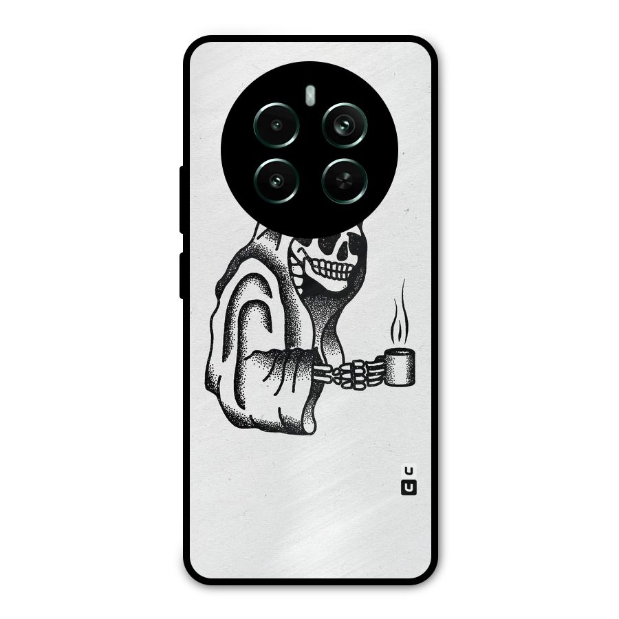 Dead But Coffee Metal Back Case for Realme 12 Pro Plus