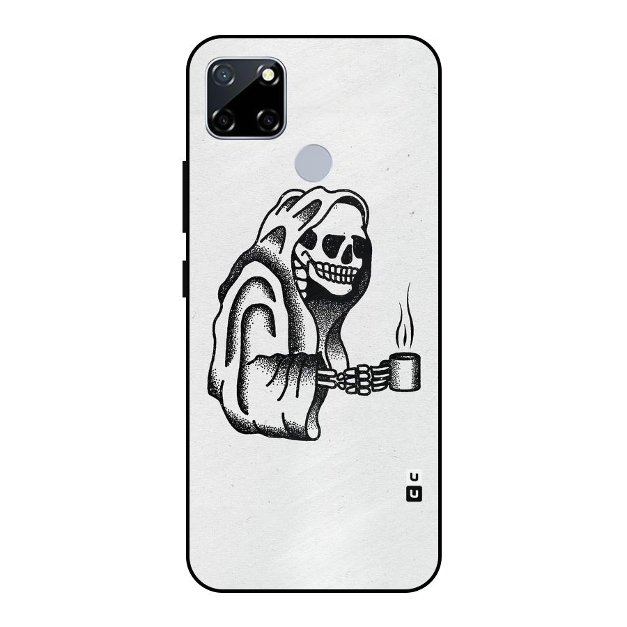 Dead But Coffee Metal Back Case for Realme Narzo 20