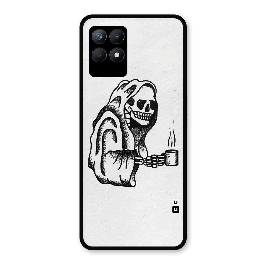 Dead But Coffee Metal Back Case for Realme Narzo 50