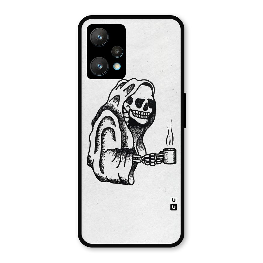 Dead But Coffee Metal Back Case for Realme Narzo 50 Pro